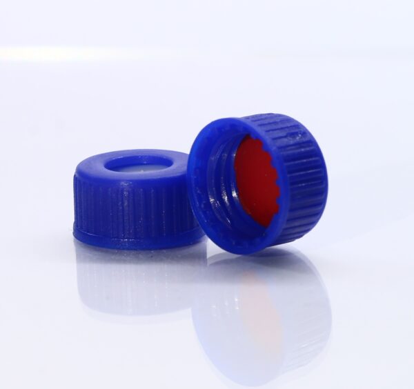 9mm Blue caps and silicon red septa